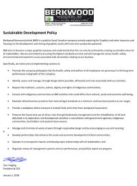 sustainable development policy